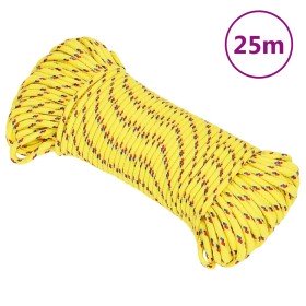 Cuerda de barco polipropileno amarillo 4 mm 25 m