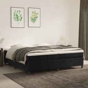 Boxspringbett mit schwarzer Samtmatratze 200x200 cm von vidaXL, Betten und Lattenroste - Ref: Foro24-3144701, Preis: 527,54 €...