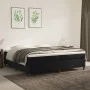 Cama box spring con colchón terciopelo negro 200x200 cm de vidaXL, Camas y somieres - Ref: Foro24-3144701, Precio: 525,97 €, ...