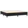 Box spring bed with black velvet mattress 200x200 cm by vidaXL, Beds and slatted bases - Ref: Foro24-3144701, Price: 527,54 €...