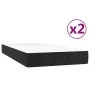 Cama box spring con colchón terciopelo negro 200x200 cm de vidaXL, Camas y somieres - Ref: Foro24-3144701, Precio: 525,97 €, ...