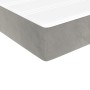 Boxspringbett mit hellgrauer Samtmatratze 90x190 cm von vidaXL, Betten und Lattenroste - Ref: Foro24-3144651, Preis: 252,47 €...