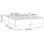 Box spring bed with dark gray fabric mattress 140x200 cm by vidaXL, Beds and slatted bases - Ref: Foro24-3144424, Price: 387,...