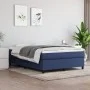 Cama box spring con colchón tela azul 140x200 cm de vidaXL, Camas y somieres - Ref: Foro24-3144429, Precio: 397,96 €, Descuen...