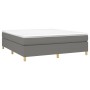 Box spring bed with dark gray fabric mattress 160x200 cm by vidaXL, Beds and slatted bases - Ref: Foro24-3144531, Price: 452,...