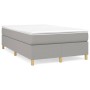 Box spring bed with light gray fabric mattress 120x200 cm by vidaXL, Beds and slatted bases - Ref: Foro24-3144506, Price: 353...