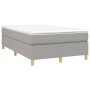 Box spring bed with light gray fabric mattress 120x200 cm by vidaXL, Beds and slatted bases - Ref: Foro24-3144506, Price: 353...