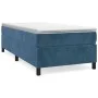 Cama box spring con colchón terciopelo azul oscuro 90x200 cm de vidaXL, Camas y somieres - Ref: Foro24-3144661, Precio: 288,4...