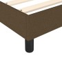 Cama box spring con colchón tela marrón oscuro 160x200 cm de vidaXL, Camas y somieres - Ref: Foro24-3144434, Precio: 457,76 €...