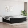 Box spring bed with black fabric mattress 200x200 cm by vidaXL, Beds and slatted bases - Ref: Foro24-3144449, Price: 541,79 €...