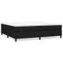 Box spring bed with black fabric mattress 200x200 cm by vidaXL, Beds and slatted bases - Ref: Foro24-3144449, Price: 541,79 €...