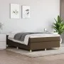 Box spring bed with dark brown fabric mattress 140x200 cm by vidaXL, Beds and slatted bases - Ref: Foro24-3144525, Price: 388...