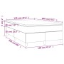Cama box spring con colchón tela negro 120x200 cm de vidaXL, Camas y somieres - Ref: Foro24-3144409, Precio: 387,50 €, Descue...