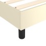 Cama box spring con colchón cuero sintético crema 100x200 cm de vidaXL, Camas y somieres - Ref: Foro24-3144592, Precio: 278,15 €