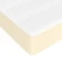 Box spring bed with cream synthetic leather mattress 100x200 cm by vidaXL, Beds and slatted bases - Ref: Foro24-3144592, Pric...