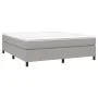 Box spring bed with light gray fabric mattress 180x200 cm by vidaXL, Beds and slatted bases - Ref: Foro24-3144439, Price: 488...