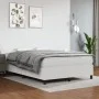 Cama box spring con colchón cuero sintético blanco 140x190 cm de vidaXL, Camas y somieres - Ref: Foro24-3144603, Precio: 434,...
