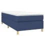 Box spring bed with blue fabric mattress 90x200 cm by vidaXL, Beds and slatted bases - Ref: Foro24-3144496, Price: 292,43 €, ...