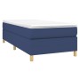 Cama box spring con colchón tela azul 90x200 cm de vidaXL, Camas y somieres - Ref: Foro24-3144496, Precio: 297,35 €, Descuent...