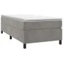 Box spring bed with light gray velvet mattress 80x200 cm by vidaXL, Beds and slatted bases - Ref: Foro24-3144645, Price: 258,...