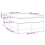 Box spring bed with cream fabric mattress 120x200 cm by vidaXL, Beds and slatted bases - Ref: Foro24-3144511, Price: 368,61 €...