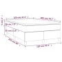 Box spring bed with cream fabric mattress 120x200 cm by vidaXL, Beds and slatted bases - Ref: Foro24-3144511, Price: 359,21 €...