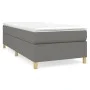 Box spring bed with dark gray fabric mattress 90x200 cm by vidaXL, Beds and slatted bases - Ref: Foro24-3144491, Price: 303,7...