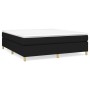 Cama box spring con colchón tela negro 180x200 cm de vidaXL, Camas y somieres - Ref: Foro24-3144540, Precio: 543,62 €, Descue...