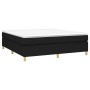 Cama box spring con colchón tela negro 180x200 cm de vidaXL, Camas y somieres - Ref: Foro24-3144540, Precio: 543,62 €, Descue...