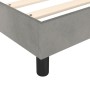 Box spring bed with light gray velvet mattress 140x190 cm by vidaXL, Beds and slatted bases - Ref: Foro24-3144675, Price: 443...