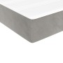 Boxspringbett mit hellgrauer Samtmatratze 140x190 cm von vidaXL, Betten und Lattenroste - Ref: Foro24-3144675, Preis: 443,88 ...