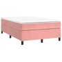 Boxspringbett mit rosa Samtmatratze 120x200 cm von vidaXL, Betten und Lattenroste - Ref: Foro24-3144674, Preis: 365,32 €, Rab...