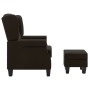Dunkelbrauner Stoffsessel mit Fußhocker von vidaXL, Sessel - Ref: Foro24-320156, Preis: 242,08 €, Rabatt: %
