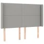Boxspringbettmatratze und LED-Leuchten hellgrauer Stoff 140x190 cm von vidaXL, Betten und Lattenroste - Ref: Foro24-3138789, ...