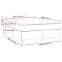 Cama box spring con colchón terciopelo azul oscuro 140x200 cm de vidaXL, Camas y somieres - Ref: Foro24-3144685, Precio: 381,...