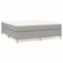 Boxspringbett mit hellgrauer Stoffmatratze 160x200 cm von vidaXL, Betten und Lattenroste - Ref: Foro24-3144530, Preis: 451,61...