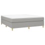 Boxspringbett mit hellgrauer Stoffmatratze 160x200 cm von vidaXL, Betten und Lattenroste - Ref: Foro24-3144530, Preis: 451,61...