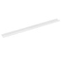 Estantes de pared 4 unidades blanco brillo 115x9x3 cm
