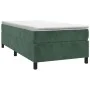 Box spring bed with dark green velvet mattress 90x190 cm by vidaXL, Beds and slatted bases - Ref: Foro24-3144654, Price: 251,...