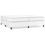 Box spring bed with white synthetic leather mattress 200x200 cm by vidaXL, Beds and slatted bases - Ref: Foro24-3144627, Pric...