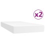 Boxspringbett mit weißer Kunstledermatratze 200x200 cm von vidaXL, Betten und Lattenroste - Ref: Foro24-3144627, Preis: 556,2...