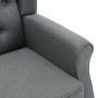 Sessel mit Fußhocker aus hellgrauem Stoff von vidaXL, Sessel - Ref: Foro24-320151, Preis: 312,20 €, Rabatt: %