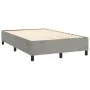 Box spring bed with light gray velvet mattress 120x200 cm by vidaXL, Beds and slatted bases - Ref: Foro24-3144669, Price: 355...