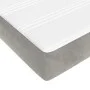 Box spring bed with light gray velvet mattress 120x200 cm by vidaXL, Beds and slatted bases - Ref: Foro24-3144669, Price: 355...