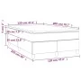 Box spring bed with light gray velvet mattress 120x200 cm by vidaXL, Beds and slatted bases - Ref: Foro24-3144669, Price: 355...