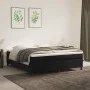 Cama box spring con colchón terciopelo negro 160x200 cm de vidaXL, Camas y somieres - Ref: Foro24-3144689, Precio: 459,47 €, ...