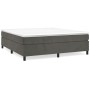 Box spring bed with dark gray velvet mattress 180x200 cm by vidaXL, Beds and slatted bases - Ref: Foro24-3144694, Price: 475,...