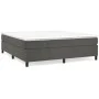 Box spring bed with dark gray velvet mattress 180x200 cm by vidaXL, Beds and slatted bases - Ref: Foro24-3144694, Price: 463,...
