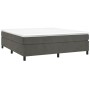 Box spring bed with dark gray velvet mattress 180x200 cm by vidaXL, Beds and slatted bases - Ref: Foro24-3144694, Price: 475,...