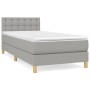 Boxspringbett mit hellgrauer Stoffmatratze 90x200 cm von vidaXL, Betten und Lattenroste - Ref: Foro24-3140905, Preis: 304,59 ...